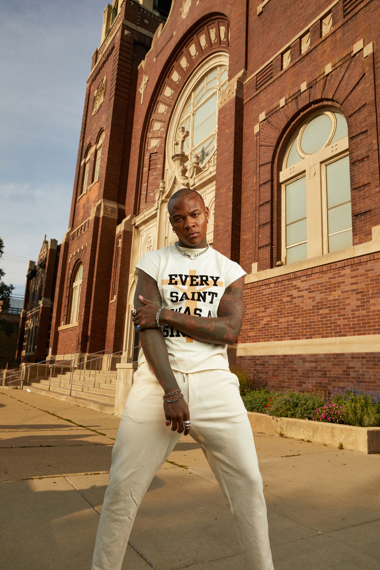 Every Saint Was A Sinner Sleeveless Shirt