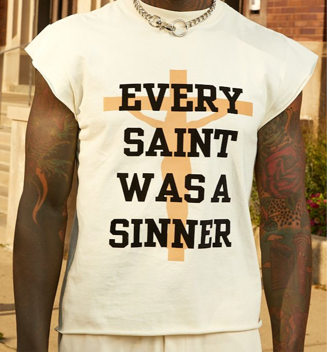 Every Saint Was A Sinner Sleeveless Shirt